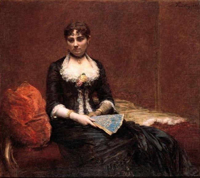 Henri Fantin-Latour Portrait of Madame Leoon Maitre china oil painting image